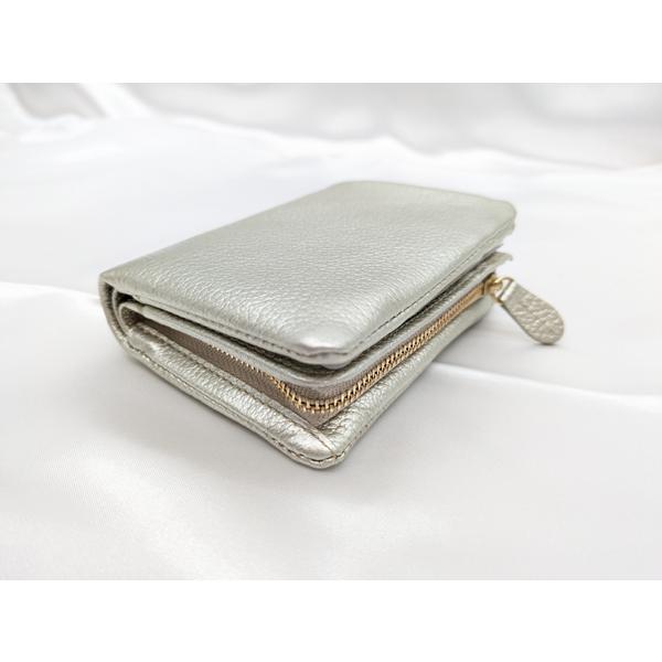 deuxC】シボレザー 二つ折り財布04818017GD☆A品☆質屋 ユニオン本通 