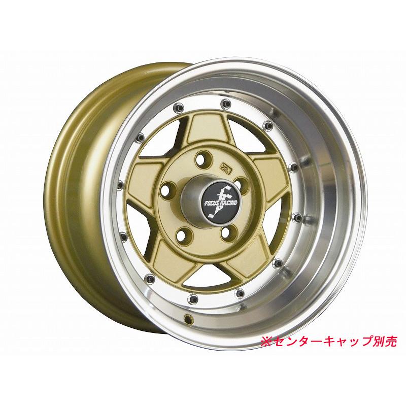 フォーカスレーシング復刻2本5穴14インチ コーリン]旧車 復刻版 フォーカスレーシングファイブ ホイール 14