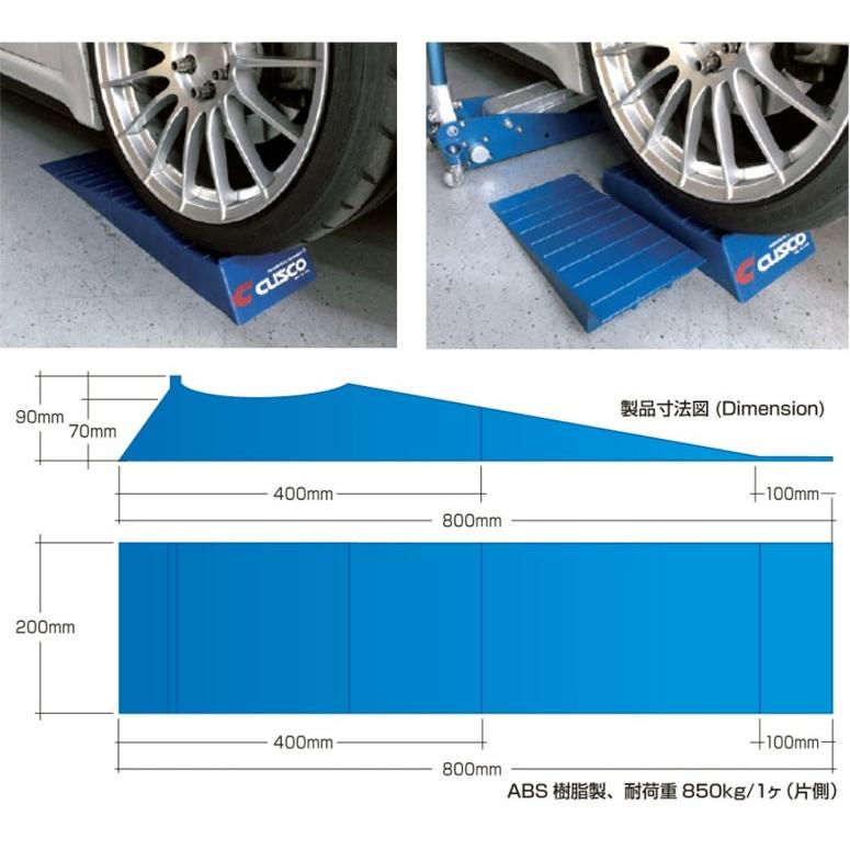 [CUSCO]シャコタン車用タイヤスロープ(クスコブルー/ロゴ入り)【00B 070 A】｜unionproduce｜02