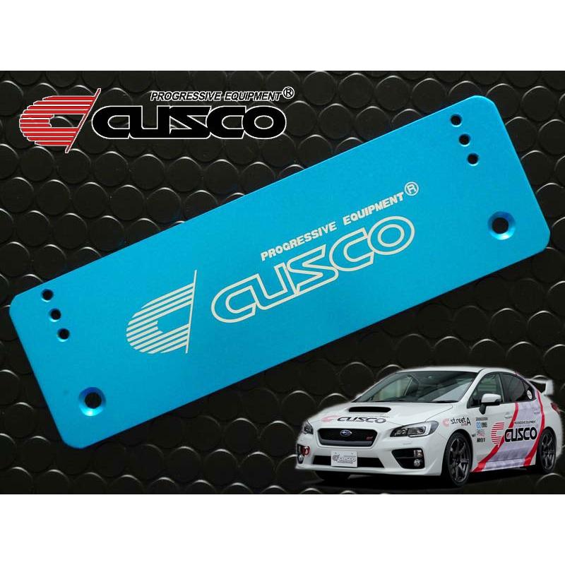 CUSCO]VAB WRX STI(フロント)用アジャストナンバーステー(ブルー