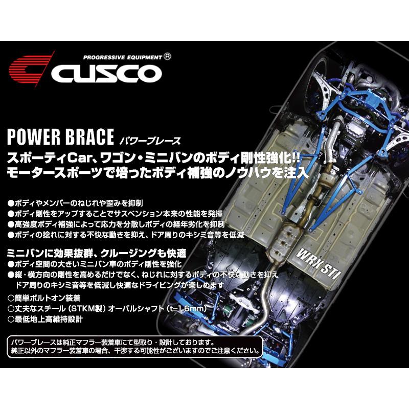 超新作 [CUSCO]GRB インプレッサ_4WD_2.0L/Turbo(H19/10〜H26/08)用(リアメンバー×サイド)クスコパワーブレース[687 492 RS]