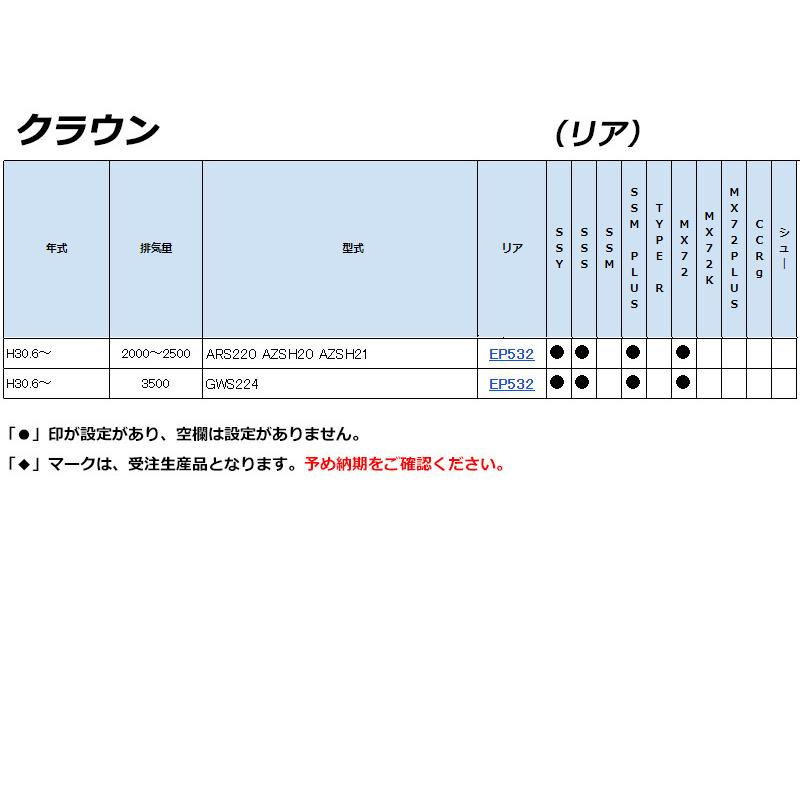 [ENDLESS×SSS]S220系 クラウン【リア】用エンドレスブレーキパッド［低ダスト］