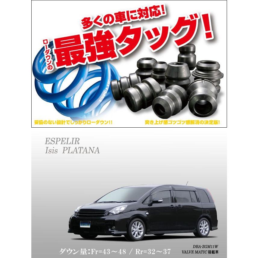 [ESPELIR]ZGM11G/ZGM11W アイシス用スーパーダウンサス+バンプラバー