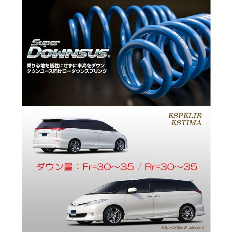 エスティマダウンサス RSR エスティマ ACR50W ダウンサス 1台分 Ti2000ダウン T520TW