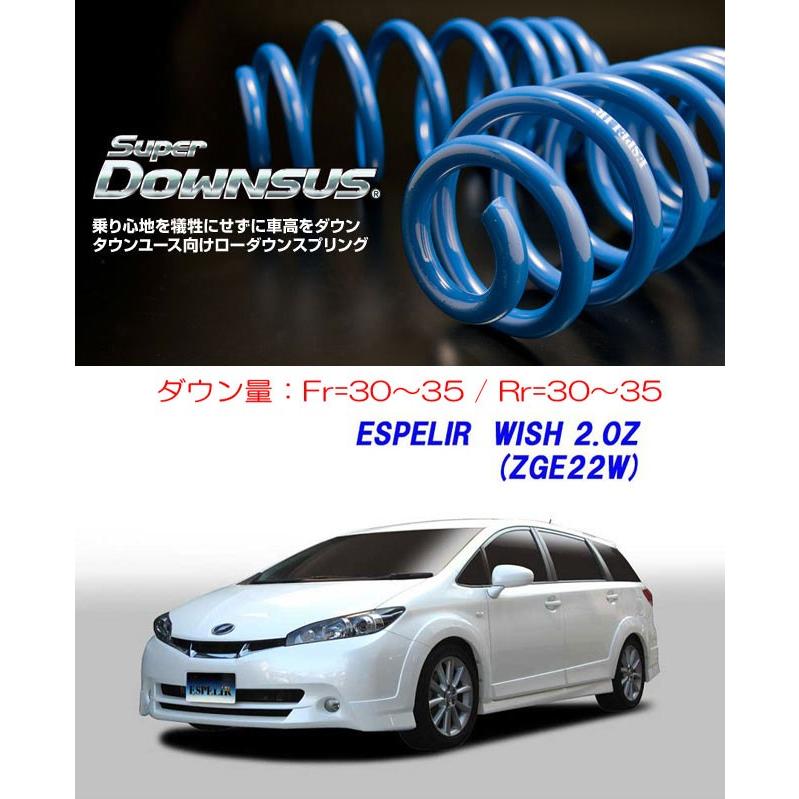 ESPELIR]ZGE22W ウィッシュ(前期)用スーパーダウンサス : ユニオン