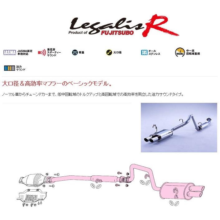 AE86スプリンタートレノ（Wテール）用マフラー （レガリスR） フジツボ]AE86 スプリンタートレノ(Wテール/迫力サウンド)用マフラー