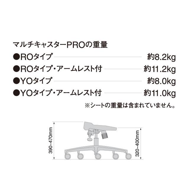 BRIDE]GIASシリーズ(1.2.3)用マルチキャスターPRO_ROタイプ 