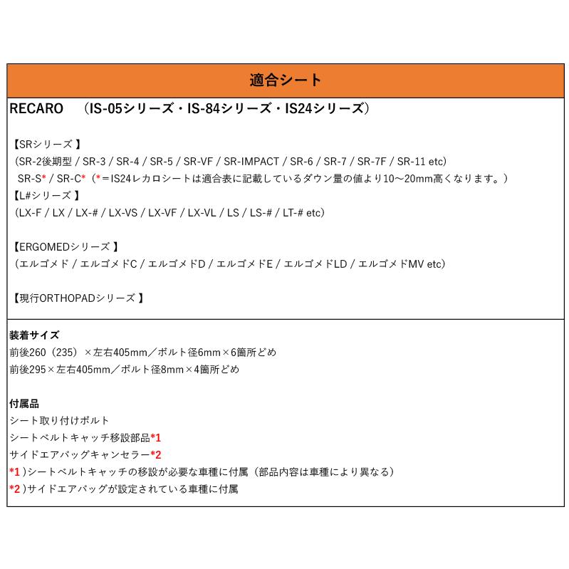 レカロSR#_L#系]GDJ250W,TRJ250W ランドクルーザー250用シートレール(6