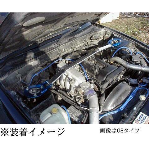剛性]S13 シルビア 1.8L/TURBO(フロント)用PGタワーバー[カワイ製作所 