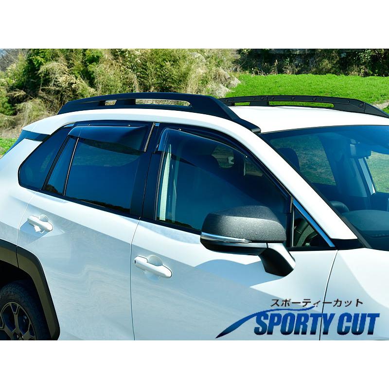 OXバイザー]AXAP54 RAV4 PHV(R2/06～)フロント+リア用大型ドアバイザー