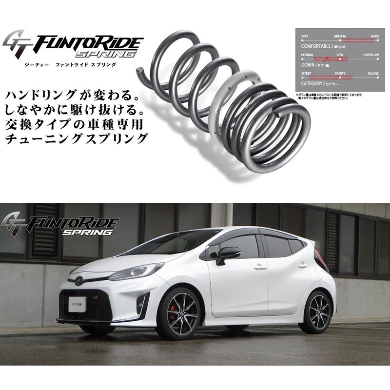 定価74万　アクアエラ　メーカーサポート引継ぎます tanabe×GT FUNTORIDE]MXPK11 アクア_GRスポーツ(2WD_1500 HV_R4/11