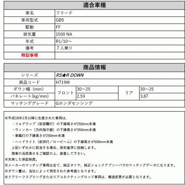 RS-R_RS☆R DOWN]GB5 フリード_Gホンダセンシング(2WD_1500 NA_R1/10