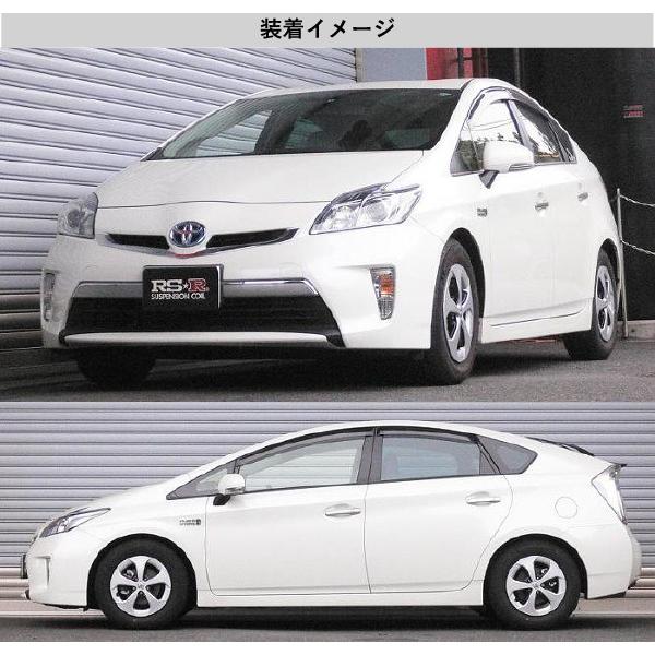 [RS-R_Ti2000 DOWN]ZVW35 プリウスPHV_S(2WD_1800 HV_H24/1〜)用車検対応ダウンサス[T109TD]