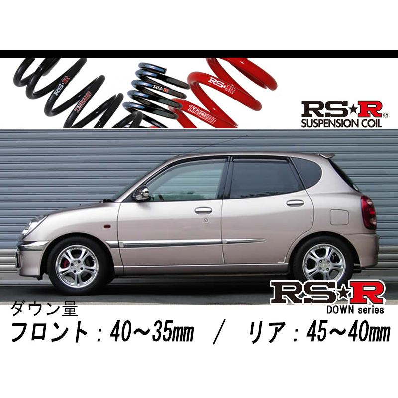 [RS-R_RS★R DOWN]M100A 二重奏_1.0X(2WD_1000 NA_H13/12〜)用車検相応うダウンサス[T341D] 車、バイク、自転車-自動車