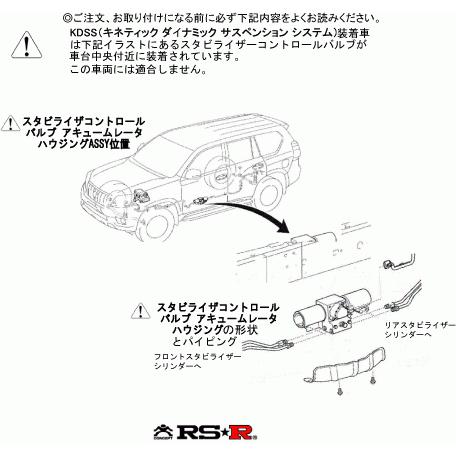 [RS-R_RS★R DOWN]TRJ150W ランドクルーザープラド_TX(4WD_2700 NA_H21/9〜)用車検対応ダウンサス[T560W]の画像