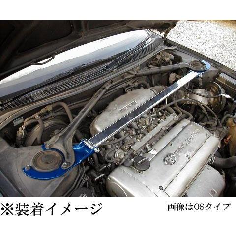 AE100系,AE110系用カーボンタワーバー 剛性]AE101/AE111 カローラレビン(フロント)用OSタワーバー[カワイ