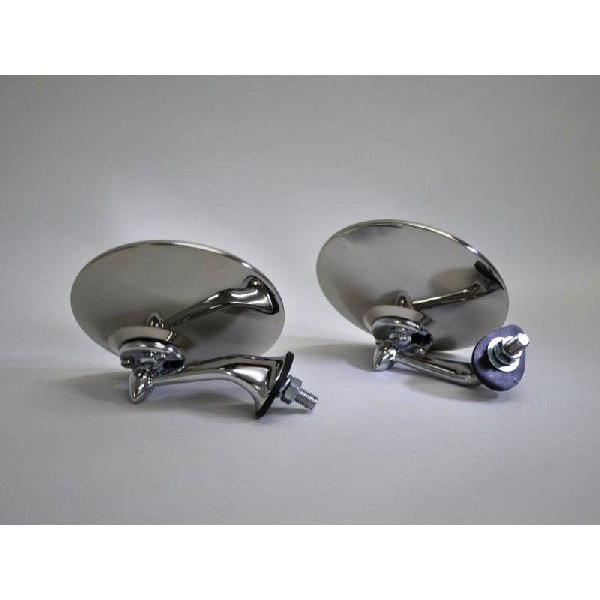 旧車]クラシックフラットタイプフェンダーミラー : ユニオン