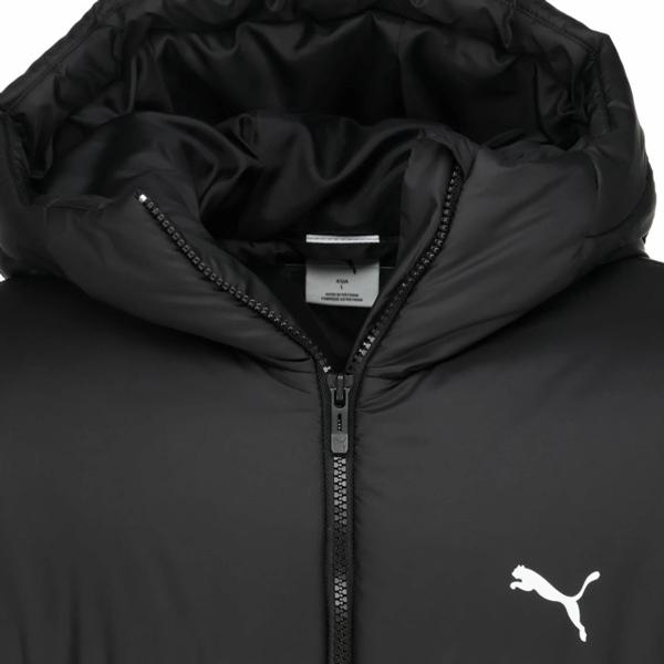 プーマ フーデッド パデッド パーカー ロング ベンチ コート ダウン L PUMA（プーマ） puma ESS フーデッド パデッド パーカー ブラック