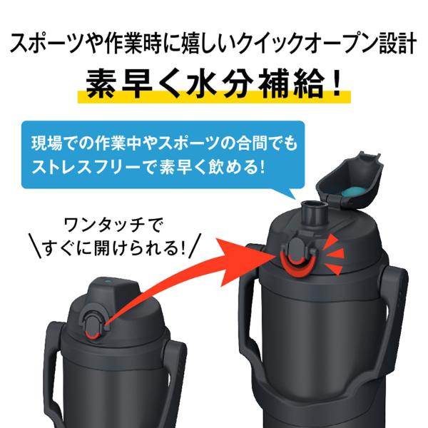 THERMOS（サーモス） 真空断熱スポーツジャグ 2.5L ネイビー ブラック