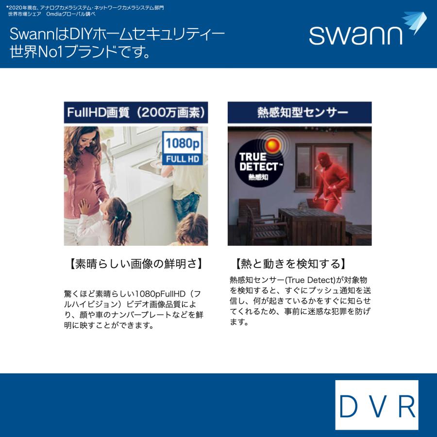 Swann（防犯） Swann セキュリティカメラ 8CH DVRレコーダー 2TB
