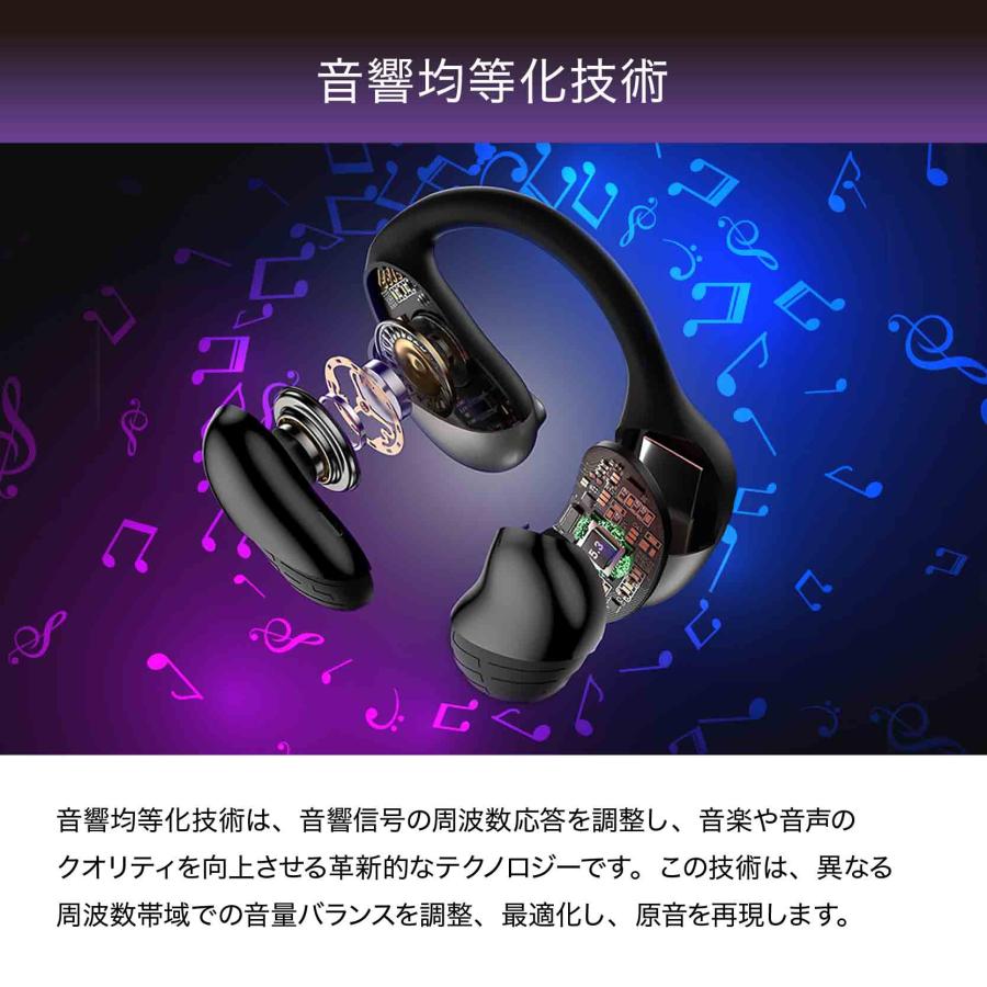 PROMETHEUS AUDIO オープンイヤー ワイヤレスイヤホン Bluetooth5.3 マイク付き IPX4防水性能 最大30時間 バッテリー搭載ケース付属 UQ-PAS20PRO-BL |  | 07