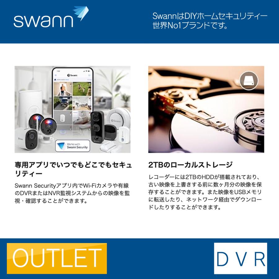 新品 スワン 防犯カメラ ライト付 防雨型 4K SDカード 空き巣/車盗難対策 楽天市場】【防犯対策】Swann（スワン）Wifi フロードライト