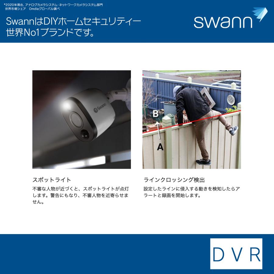 Swann 4CH DVRシステム 1TB 防犯カメラ SWDVK-446804 Home 4 Camera 4 Channel 1080p Full HD DVR Security System