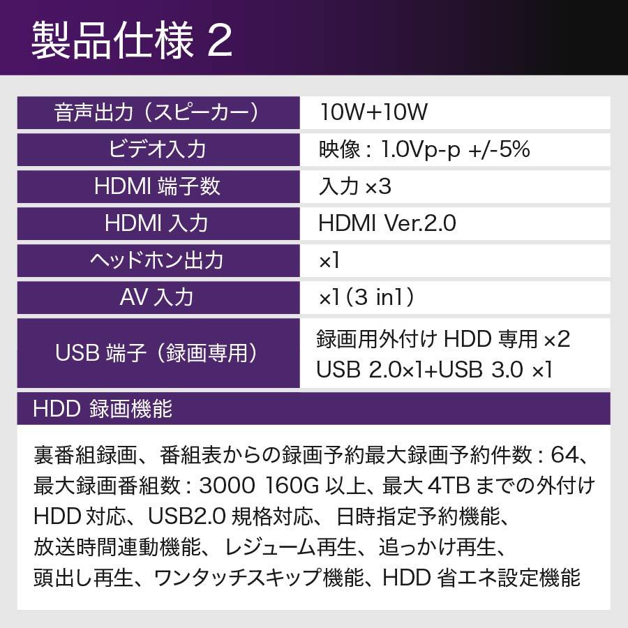 2025年モデル 50型 4K 液晶テレビ 壁掛け対応 PROMETHEUS VISION