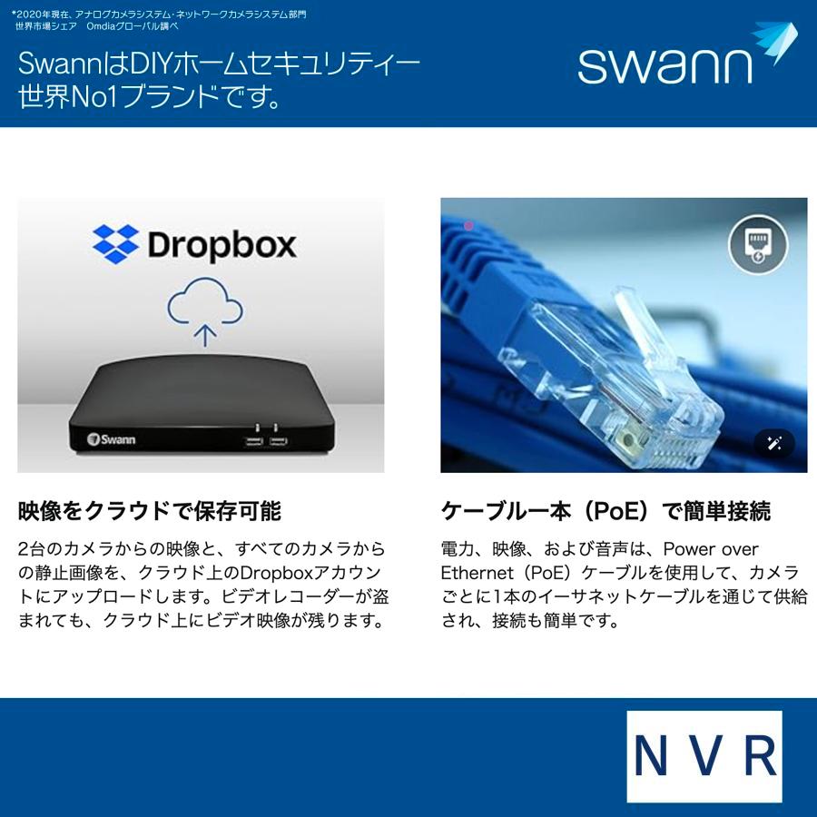 Swann セキュリティカメラ 4K 16ch NVRレコーダー 4TB搭載(最大16TB