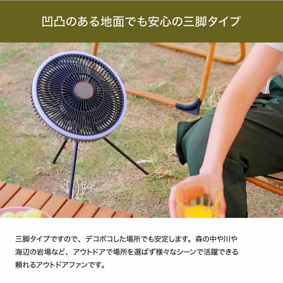 充電式 コードレスファン LEDライト付き Type-C充電 小型ファン アウトドア サーキュレーターコードレス ファン 照明 吊り上げ 携帯ファン リモコン付き |  | 02