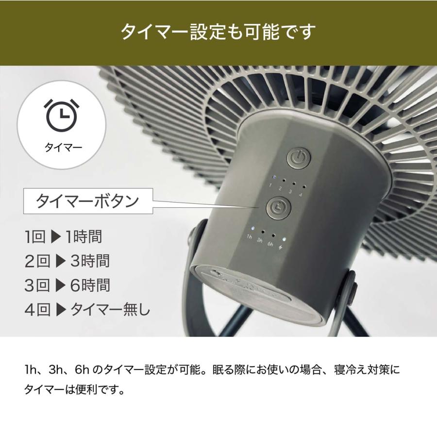 充電式 コードレスファン LEDライト付き Type-C充電 小型ファン アウトドア サーキュレーターコードレス ファン 照明 吊り上げ 携帯ファン リモコン付き |  | 06