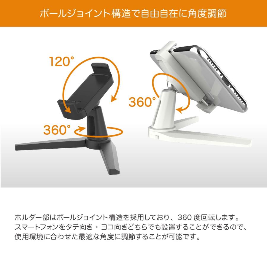「スタンドスタイル」「壁掛けスタイル」で使えるスマホスタンド「Fanta Stick Arm mini」 |  | 02