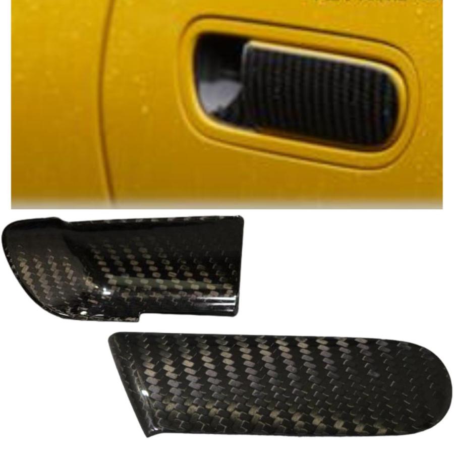 S660　ユニカーボ　HONDA ドアハンドルプロテクター＆カップ　ＵＶ塗装済　【リアルカーボン】 ドアハンドルカバー