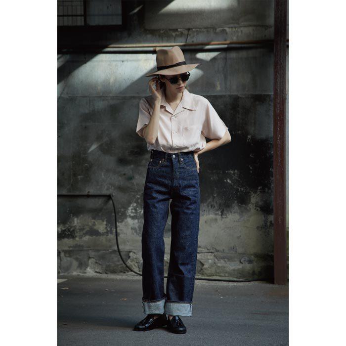 FULLCOUNT フルカウント 0107 Womens Wide Straight “Monroe