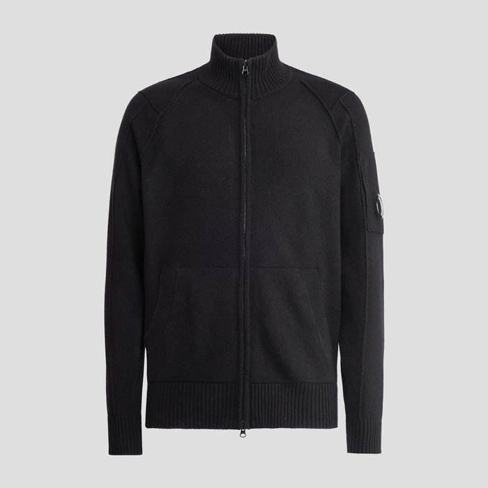 C.P. COMPANY ブラックニットカーディガン