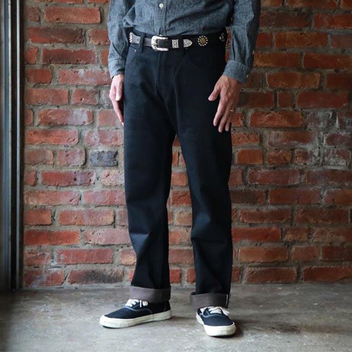 TROPHY CLOTHING トロフィークロージング 1907 Narrow Blackie Denim メンズ  ワンウォッシュプレス仕上げ 裾上げ無料 送料無料｜unique-jean｜09