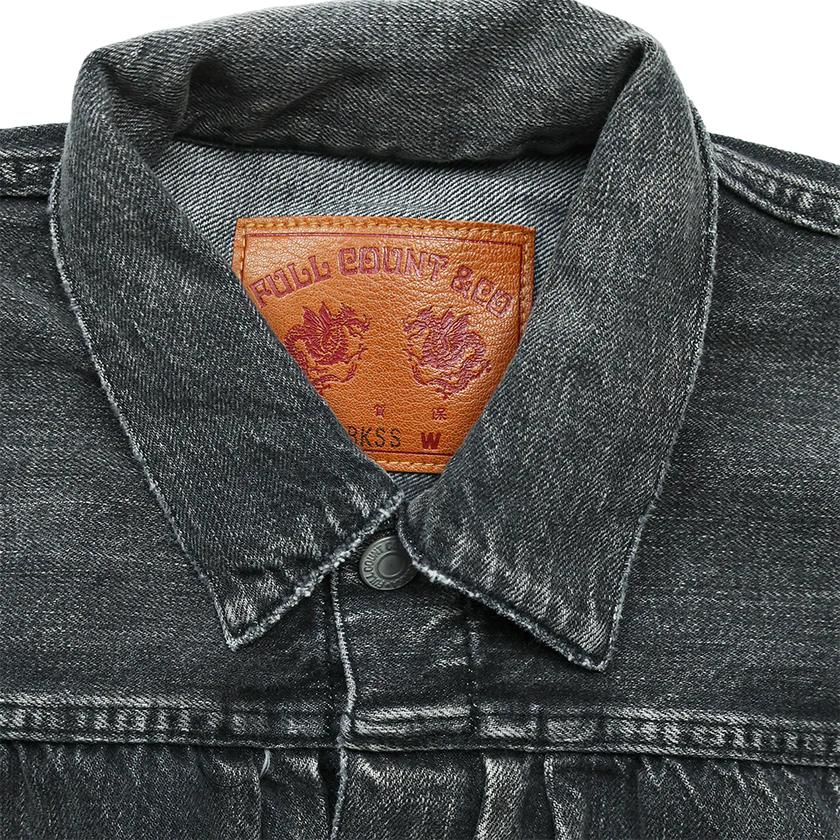 FULLCOUNT（フルカウント） 2107BKSSHW Type 1 Black Denim Jacket