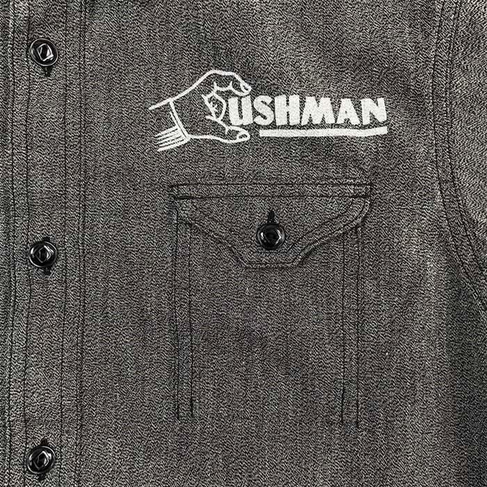 CUSHMAN（クッシュマン） 25431 MIX CHAMBRAY WORK SHIRT ダークグレー