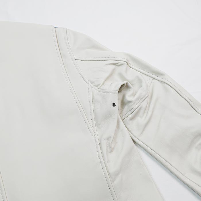 Schott】クラシックレーサーホワイト シープスキンSサイズ