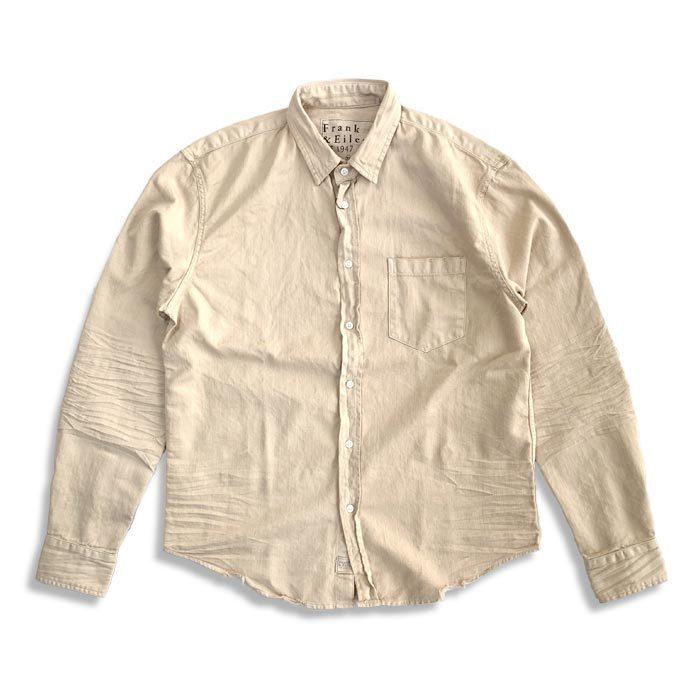 Luke Stonewashed Color Denim Frank Eileen フランクアンドアイリーン メンズ ルーク ベージュ 長袖シャツ 定番 デニムシャツ 正規取扱品 Unique Jean Store 通販 Yahoo ショッピング