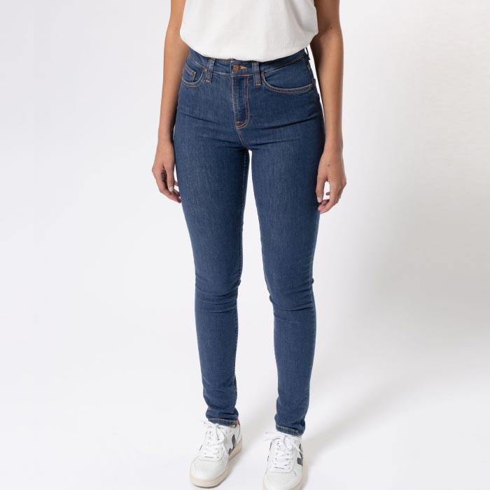 Hightop Tilde Light Navynudie Jeans ヌーディージーンズ レディース 1124 ユーズド加工 レングス28 スキニースリム タイト デニム 裾上げ無料 1124 Unique Jean Store 通販 Yahoo ショッピング