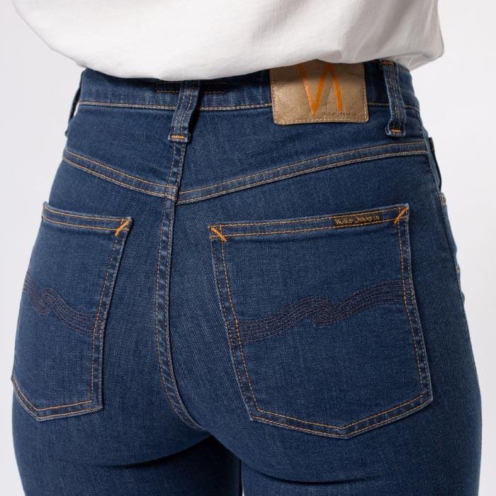 Hightop Tilde Light Navynudie Jeans ヌーディージーンズ レディース 1124 ユーズド加工 レングス28 スキニースリム タイト デニム 裾上げ無料 1124 Unique Jean Store 通販 Yahoo ショッピング