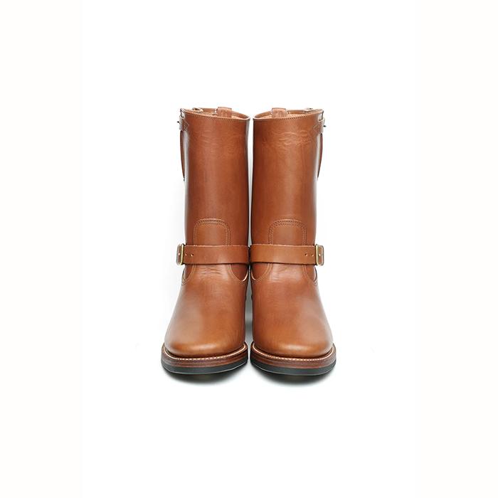 BILTBUCK(ビルトバック)Lot.603LTD Engineer Boots “The Pioneer” - Heritage Vachetta Double Shoulder -Brown×Brass-の画像