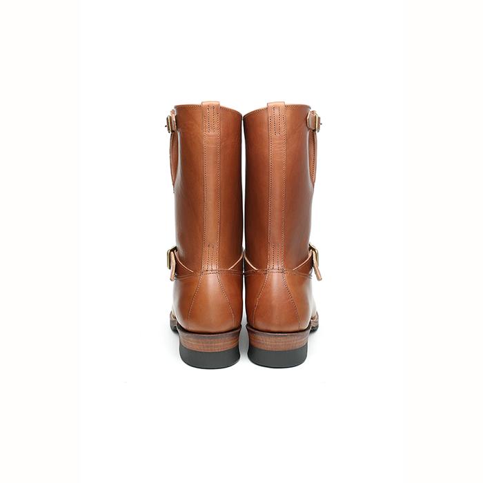 BILTBUCK(ビルトバック)Lot.603LTD Engineer Boots “The Pioneer” - Heritage Vachetta Double Shoulder -Brown×Brass-の画像