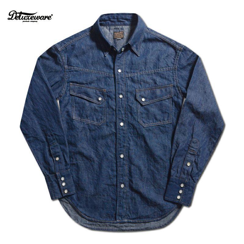 DELUXEWARE デラックスウエア　デニムシャツ　size M DELUXEWARE（デラックスウエア） 7500[SADDLE MASTER] : UNIQUE JEAN