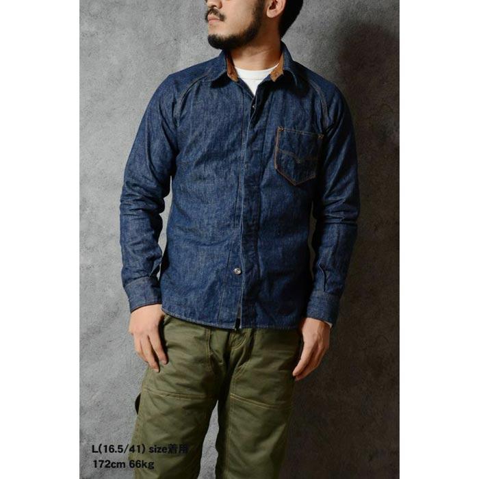 DELUXEWARE デラックスウエア 7640 40s DENIM SHIRT メンズ 長袖 DELUXEWARE デラックスウエア 7640 40s DENIM SHIRT メンズ 長袖