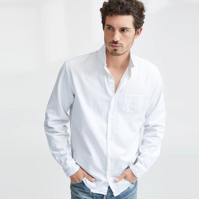 Frank Eileen フランクアンドアイリーン メンズ Luke Famous Denim ルーク ホワイト 長袖シャツ 定番 正規取扱品 Unique Jean Store 通販 Yahoo ショッピング