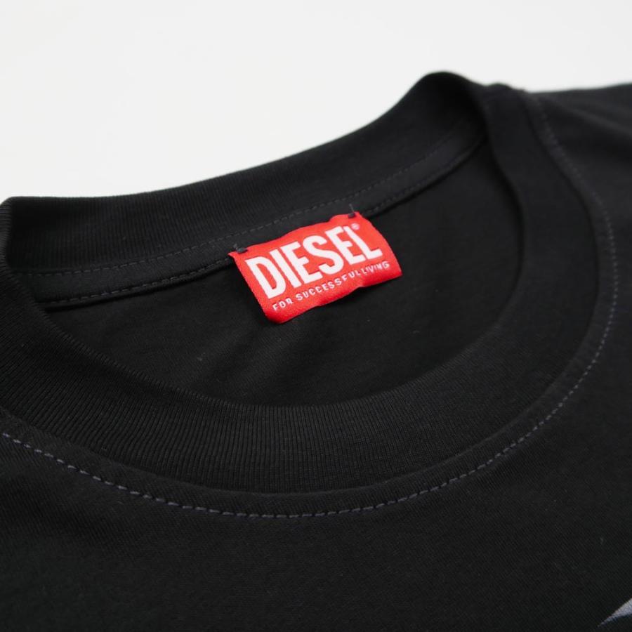 DIESEL（ディーゼル） A15160 グラフィック プリント Tシャツ ブラック