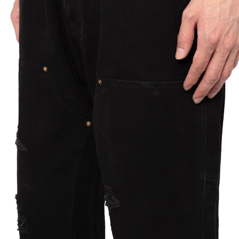 KAMIYA カミヤ G11PT026 Boro Painter Pants ブラック メンズ KAMIYA カミヤ G11PT026 Boro Painter Pants ブラック メンズ