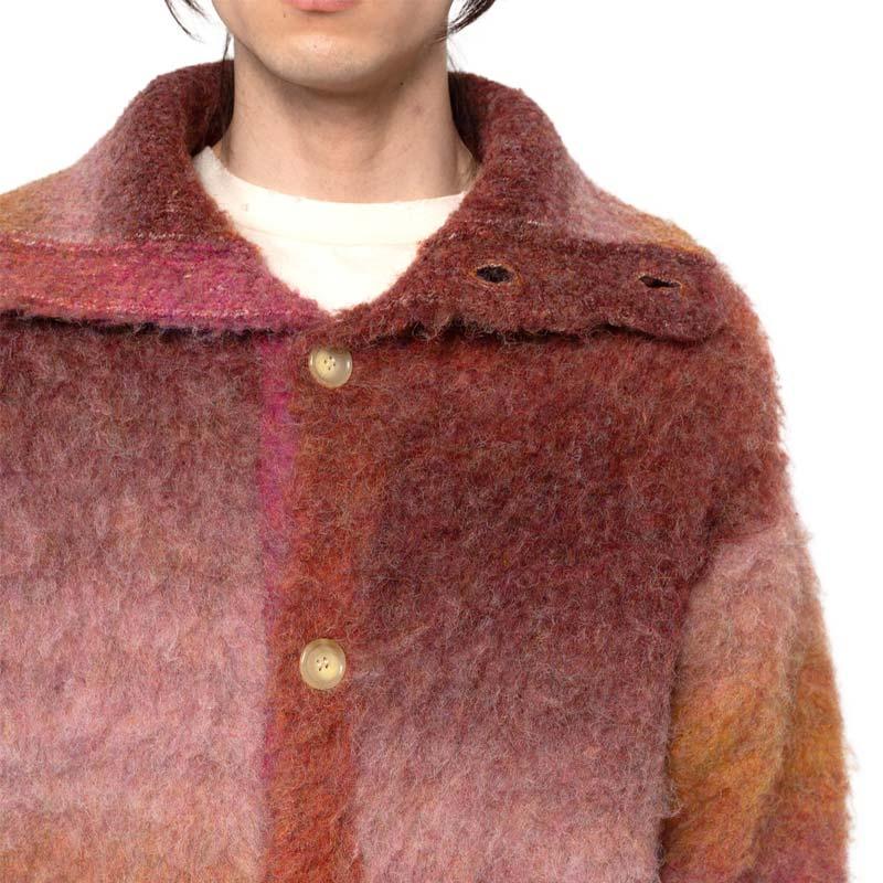 KAMIYA カミヤ G13JK048 Sailor-Collar Knit Jacket オレンジ KAMIYA カミヤ G13JK048 Sailor-Collar Knit Jacket オレンジ